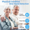 Pulse Oximeter Fingertip, Blood Oxygen Saturation Monitor, Heart Rate and Fast Spo2 Reading Oxygen Meter,Large LED Display -Metene Portable Oximeter with Lanyard and Batteries